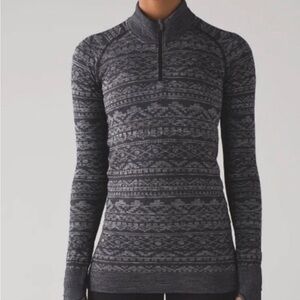 Women's Lululemon patterned Rest less 1/4 zip